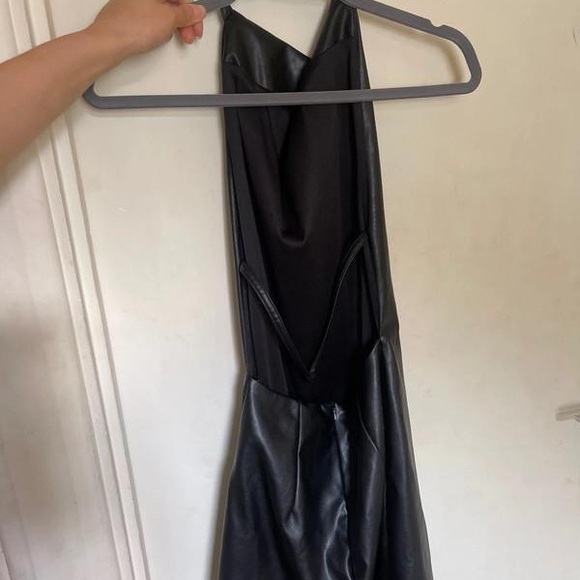 Zara Black Halter Sheath Dress - Picture 2 of 3